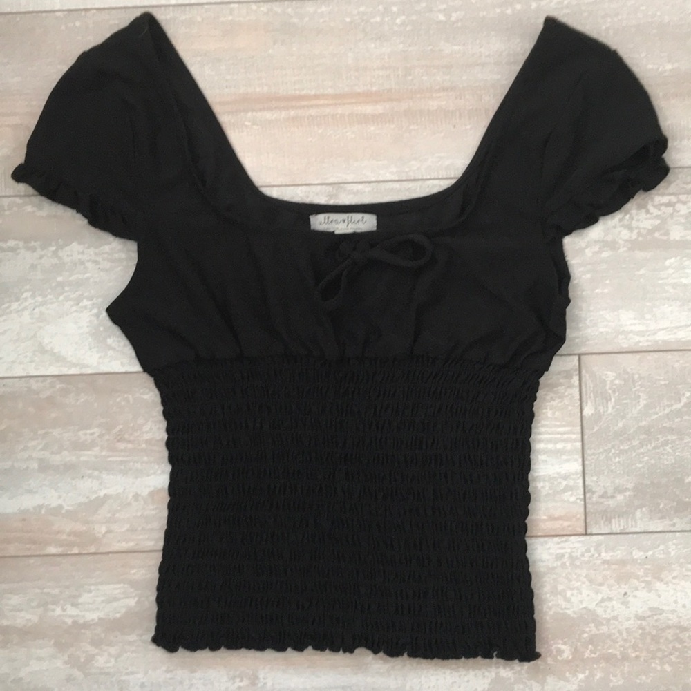 Ultra Flirt Smocked Top